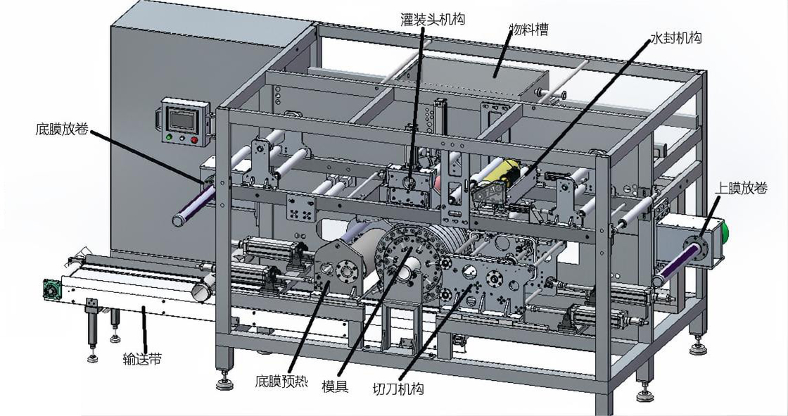 Vendere ben singola cavità o più cavità liquido a piccola dose di riempimento macchina liquido da lavaggio
