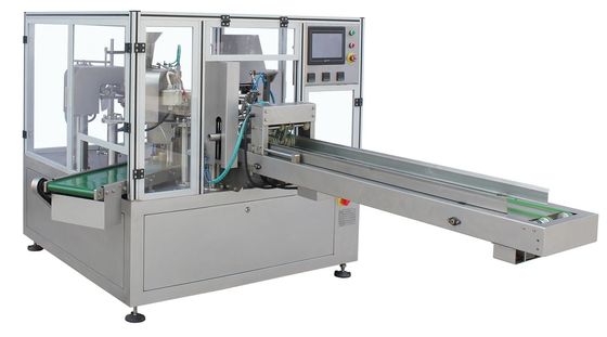 300mm rotante imballaggio macchina 1500g completamente automatico stand up sacchetto imballaggio macchina